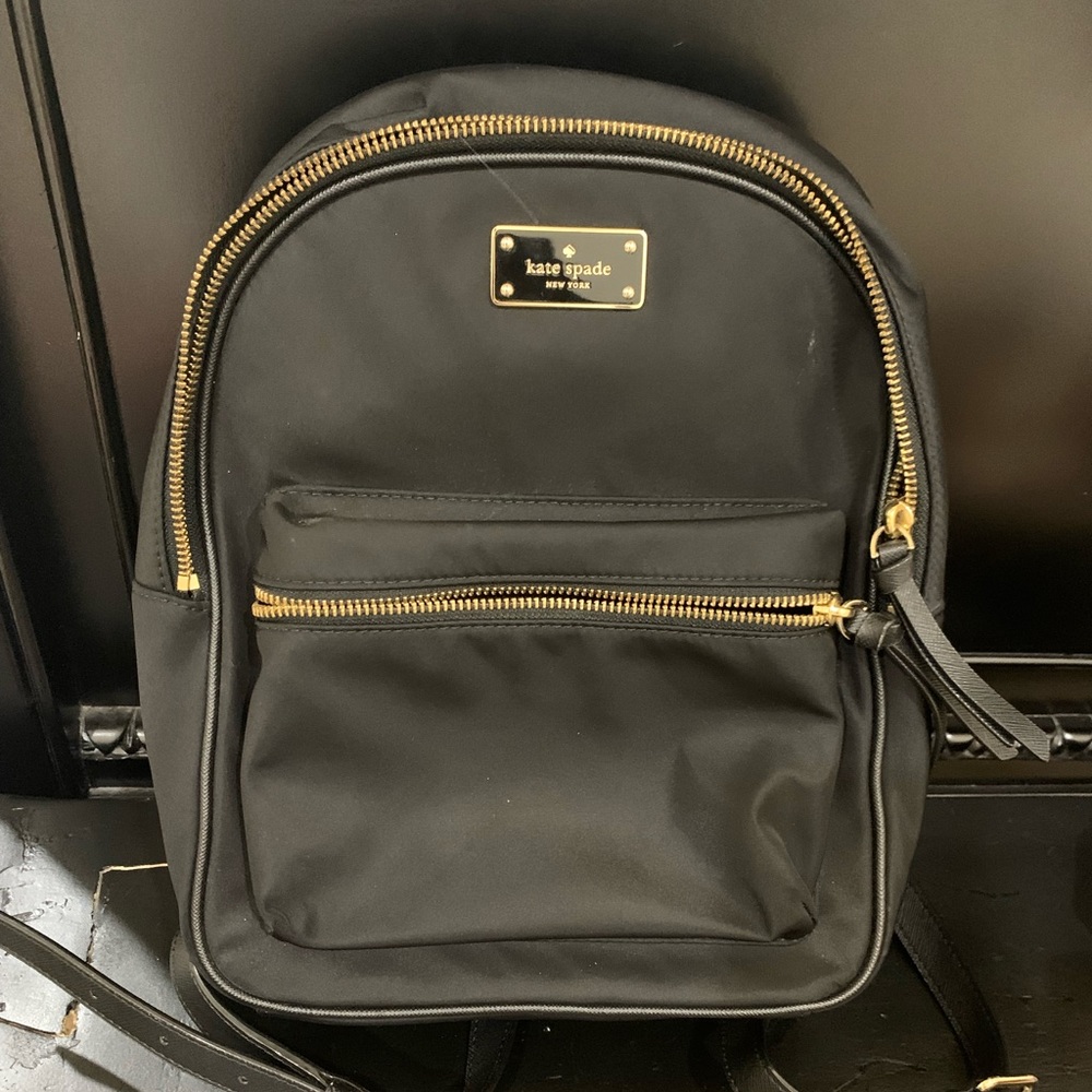 Black Kate Spade backpack